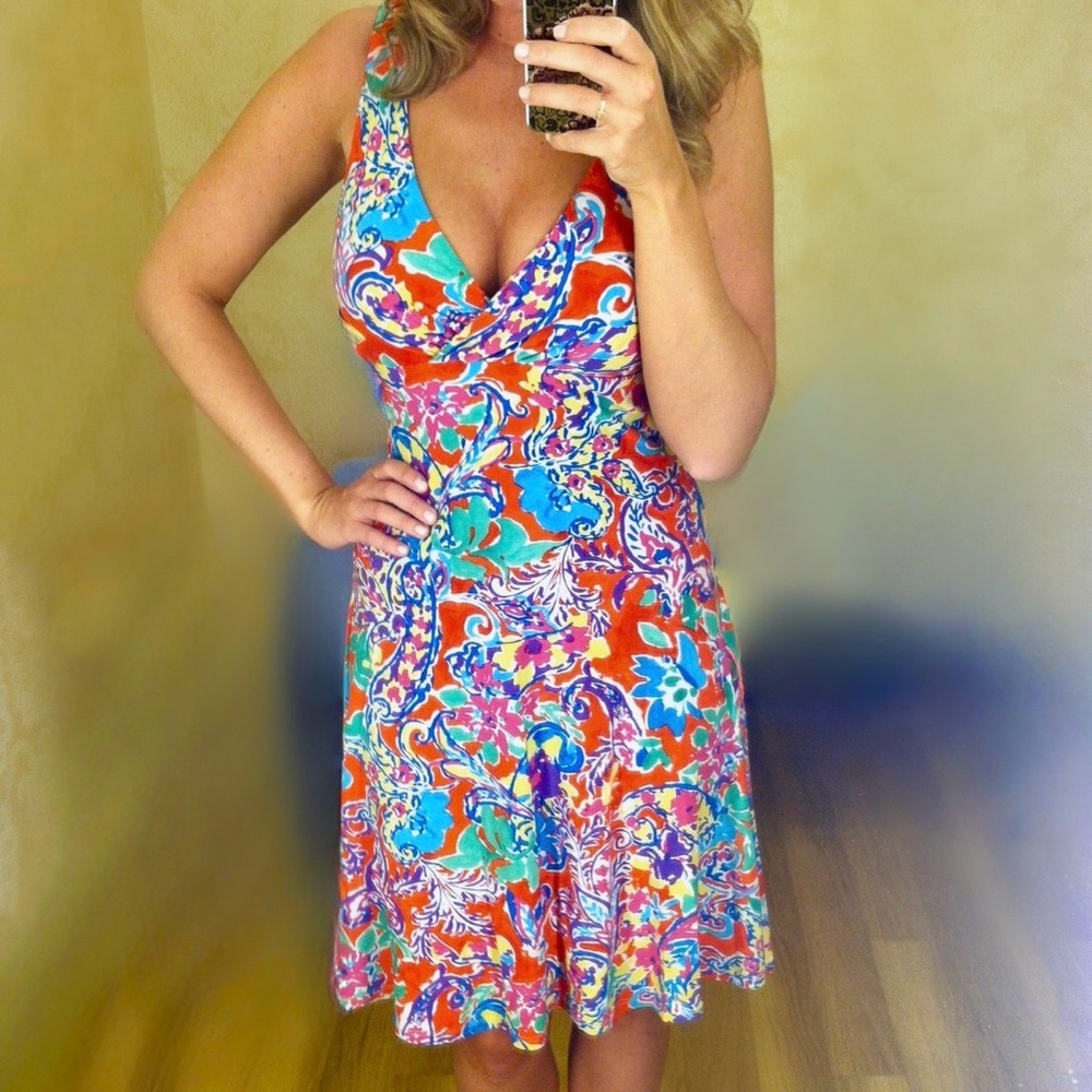 Ralph Lauren Multi-color Floral Dress